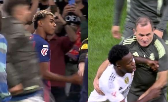 國家德比全程火藥味！亞馬爾約架維尼修斯